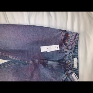Pink ombré mom jeans
